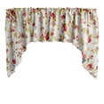 thumbnail image 1 of Swag Valance Cotton Vintage Floral Large Roses Print 58" Wide / 36" Tall, 1 of 1