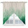 thumbnail image 1 of Swag Valance Curtains for Windows, Green Botanical Light Filtering Kitchen Curtains with Rod Pocket, Spring Summer Farmhouse Retro Beige Window Treatment Valances for Living Room, 36x45 - 2 PCS, 1 of 9