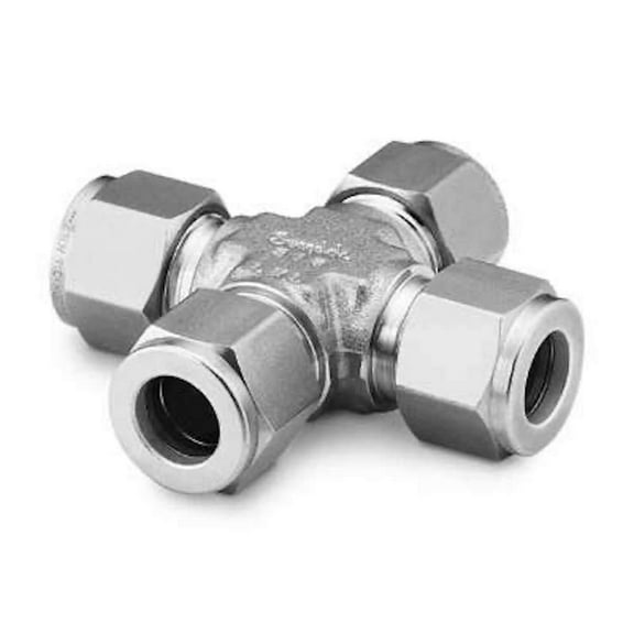 Swagelok SS-400-4 Stainless Steel Tube Fitting, Union Cross, 1/4" Tube OD