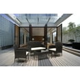thumbnail image 1 of Swagon deep seating Patio Furniture 4 Pieces Conversation Sets Outdoor Wicker Rattan Chairs Garden Backyard Balcony Porch Poolside loveseat with Soft Cushion and Glass Table, 1 of 12