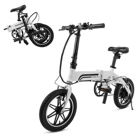 Swagtron - SwagCycle EB-5 14" Electric Bike - White