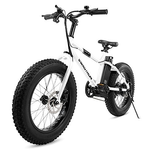 Swagtron EB6 Bandido Electric Bike, 350W, Removable Battery, Dual