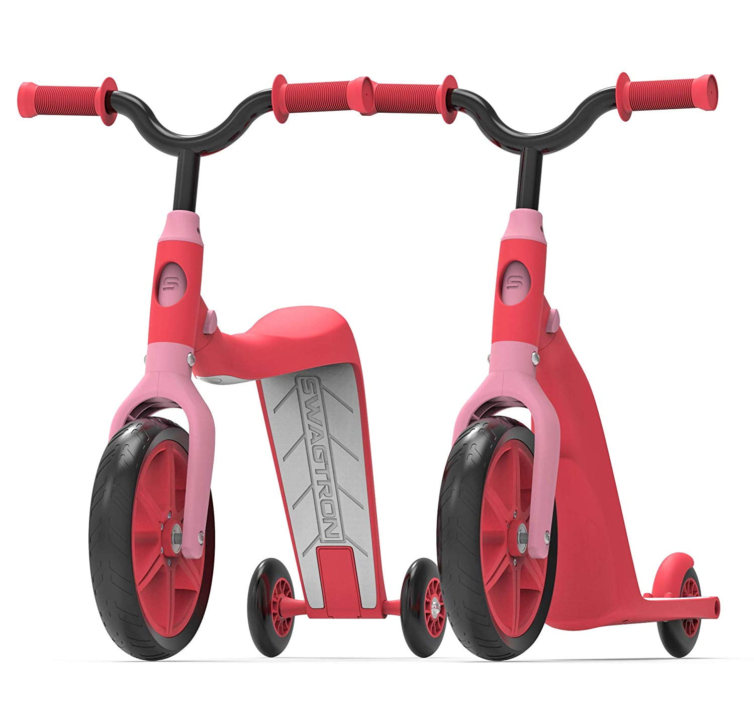 udvikle Investere Jane Austen Swagtron K6 Convertible 4-in-1 Toddler Scooter & Balance Bike, Red -  Walmart.com