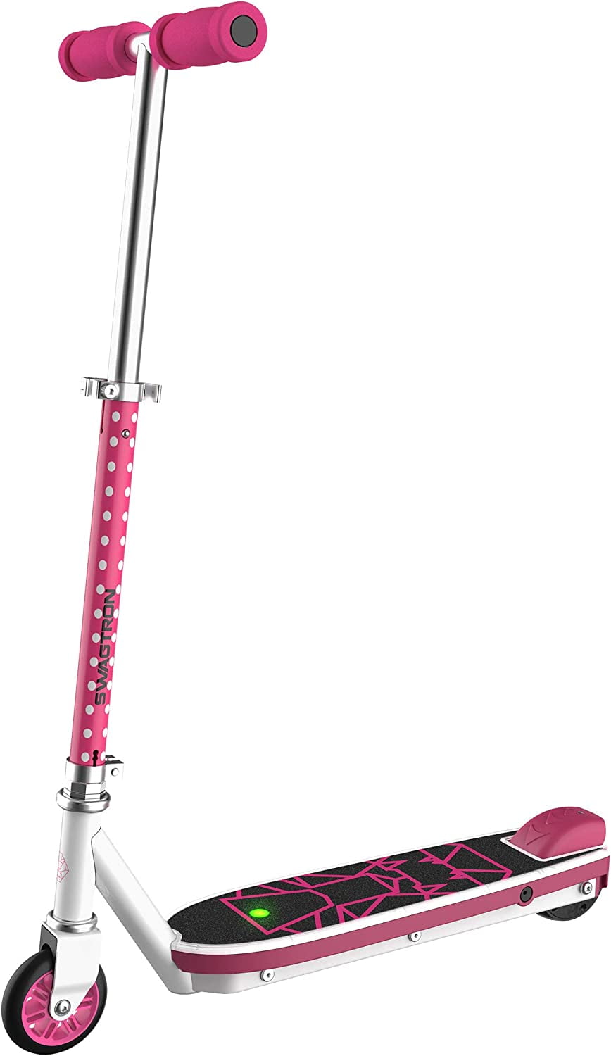 Swagtron SK1 Kick Start Electric Scooter for Kids Durable Steel Frame