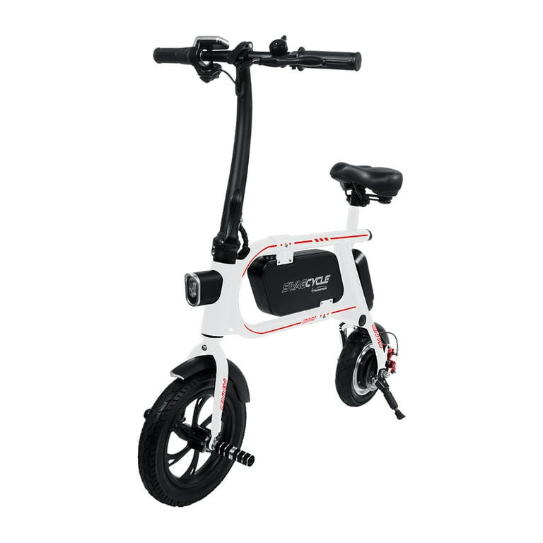 Swagtron SWAGCYCLE Envy Steel Folding Electric Bicycle Foldable