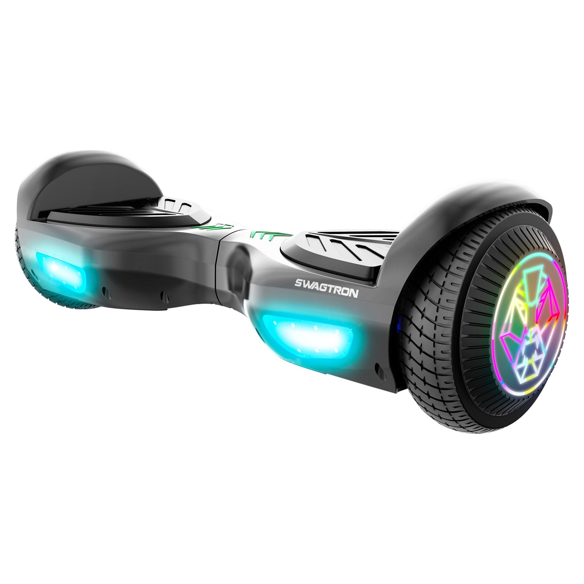 Swagtron Swag BOARD EVO V2 Hoverboard with Light-Up Wheels & Balance Assist, Exclusive UL-Compliant Life Po™ Battery Tech - image 1 of 8