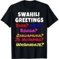 thumbnail image 1 of Swahili language learning shirt African greetings for Safari mens t shirt，black，women，funny，misfits，men，journey, 1 of 4
