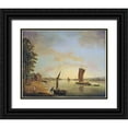 thumbnail image 1 of Swaine, Francis 18x15 Black Ornate Wood Framed with Double Matting Museum Art Print Titled - Shipping On The River Thames, 1 of 4