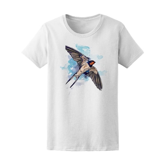 Swallow Bird Flying Tee Women's -Image by Shutterstock