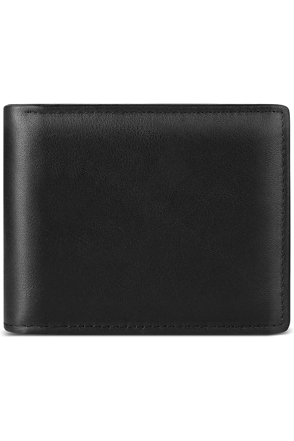 Mens Wallet RFID Genuine Leather Slim Bifold Wallets For Men Removable ID Windows 11 Cards Holders Gift Box