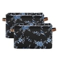 thumbnail image 1 of Swallows Birds and Flowers Storage Bins with Handle Fabric Organizer Basket Foldable Box 2 Pack 14.2x10.2x8.3, 1 of 8