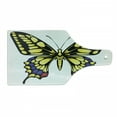 thumbnail image 1 of Swallowtail Butterfly Cutting Board, Big Yellow Machaon Butterfly Illustration Papilio Fauna, Decorative Tempered Glass Cutting and Serving Board, Wine Bottle Shape, Yellow Black Purple, by Ambesonne, 1 of 1