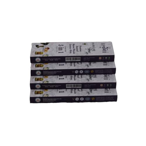 Swami 5 in 1 HANDROLL Masala Incense Stick || Oud, BAKHOOR, White Lily, Kesar Chandan, KUBER Mantra Fragrance || Special Long Lasting Agarbatti for Puja, Havan, Rituals || Pack of 4