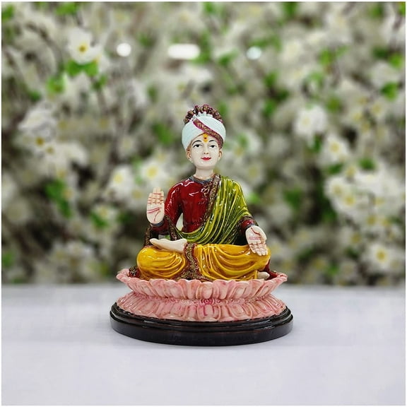 Swaminarayan Statue in Resin Aksharpurshotam Statue Ghanshyam Maharaj Statue Swaminarayan Idol Swami Narayan Sculpture Nilkanth Varni Statue Indian God Murti - AtoZ India Cart