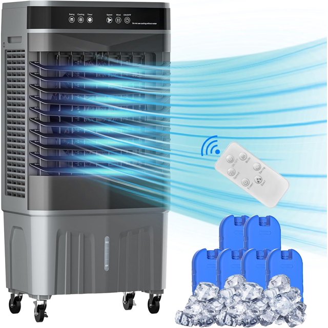 Swamp Cooler Air Conditioner with Remote Control, 2800CFM 12H Timer 3