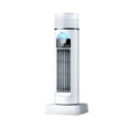 thumbnail image 1 of Swamp Cooler Air Portable Ice Fan Air Cooler White Remote Evaporative Tower Fan for Bedroom Home Office Small Personal Cooling Unit, 1 of 6