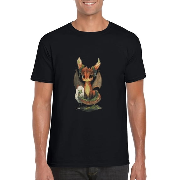 Swamp Dragon Mythical Creature Fantasy Marsh Bog Wetland T-Shirt, for men & women, up to size 5XL