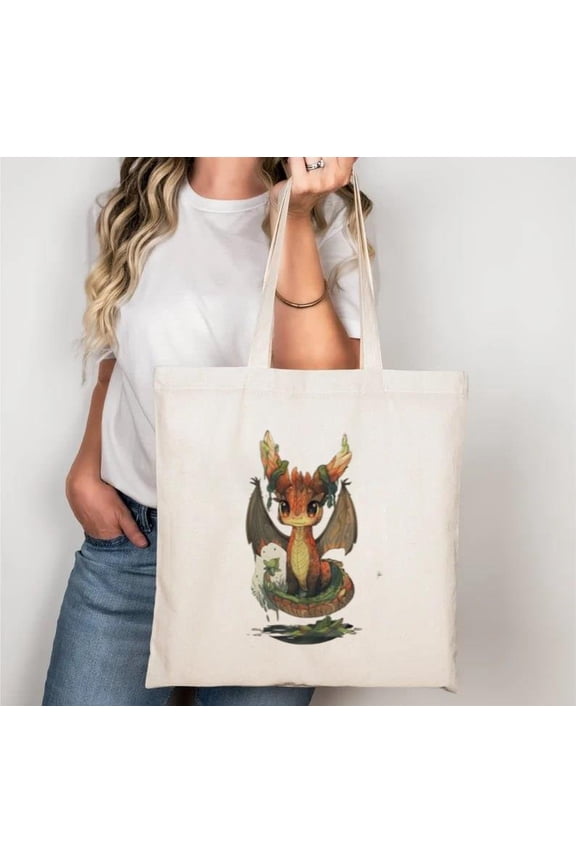 Swamp Dragon Mythical Creature Fantasy Marsh Bog Wetland Tote Bag, a gift just for you