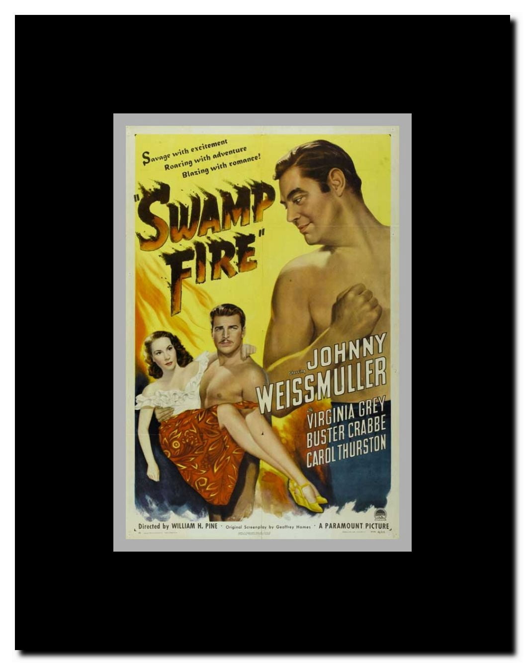 Swamp Fire Framed Movie Poster