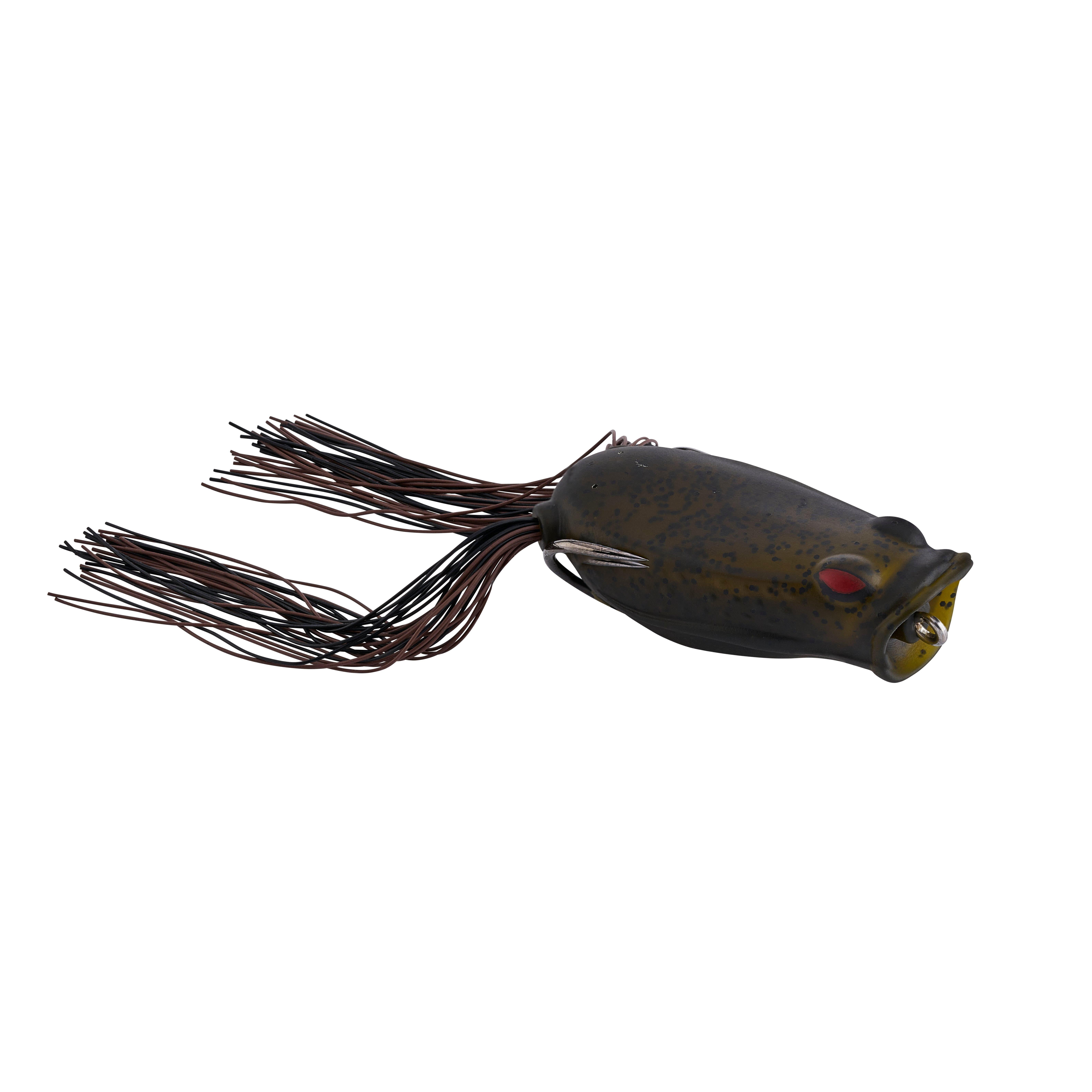 Berkley Swamp Lord Popping Hollow Body Frog, 2/3 oz, Green Pumpkin