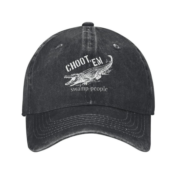 Swamp People Mesh Hat Baseball Cap Dad Hat Classic Adjustable Denim Hat Trucker Dad Cap Outdoor Sport Hats Mens Womens