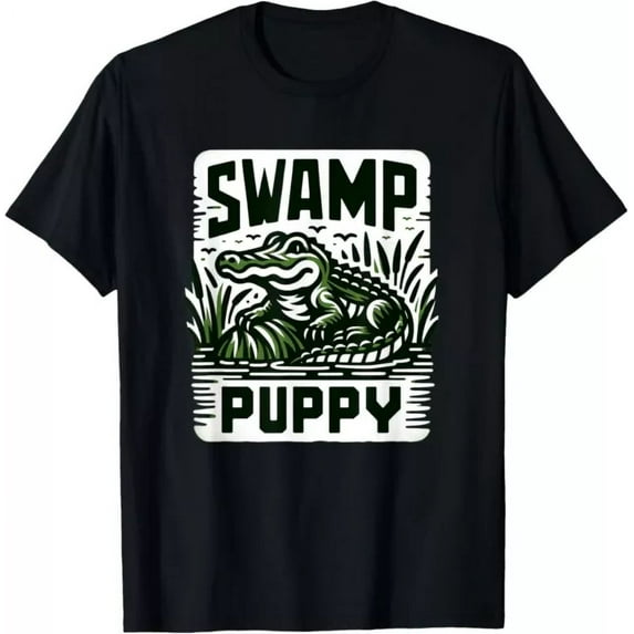 Swamp Puppy Crocodile Alligator Florida Everglades Wildlife T-Shirt Unisex S-5XL Hot Trending Shirt, Vintage Birthday Gift
