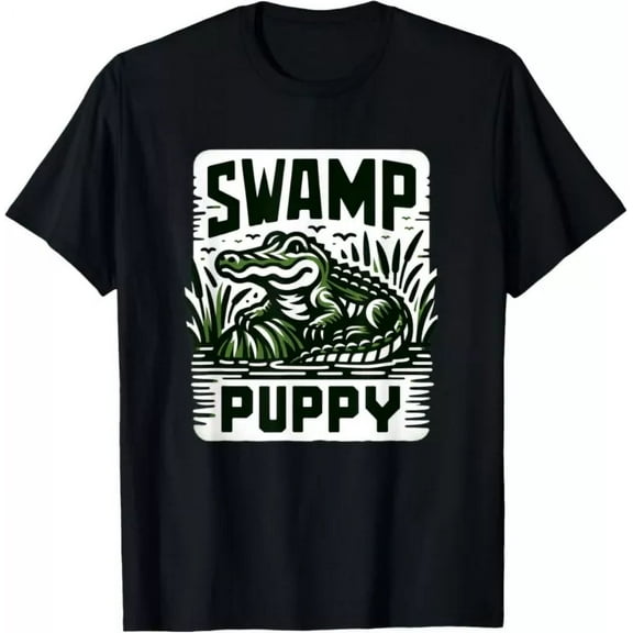 Swamp Puppy Crocodile Alligator Florida Everglades Wildlife T-Shirt Unisex S-5XL Hot Trending Shirt, Vintage Birthday Gift