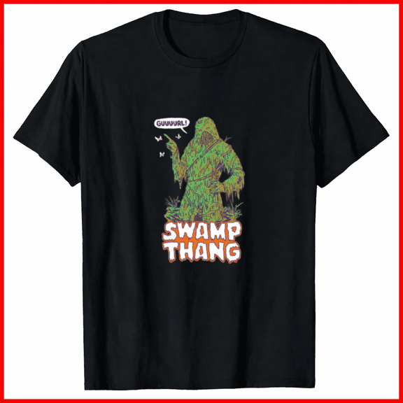 Swamp Thang Graphic Tshirt Vintage Crocodile Creature Marsh Horror Top,for unisex up to 5XL