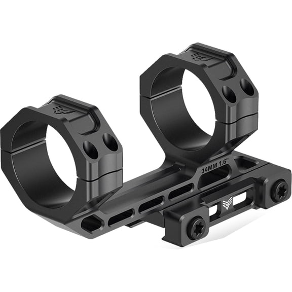 Swampfox Freedom 30mm/1.6in Light Cantilever Mount, Black