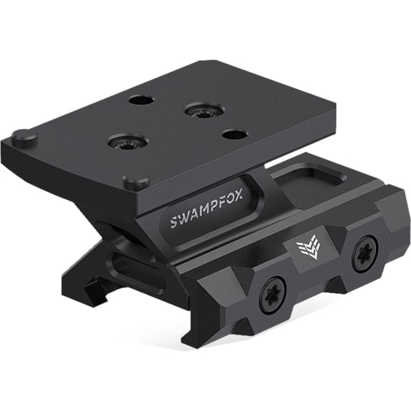 Swampfox Rebel Riser Adjustable Height For Picatinny Rail Dot Sight Mount, Hard Anodize, Black