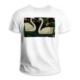 thumbnail image 1 of Swan 100% Cotton White T-Shirt Men's Soft Breathable Classic Tee Short Sleeve Casual Top Casual Wear Comfortable Shirt Streetwear Summer Fashion Style Classic Fit Crew Neck, 1 of 5