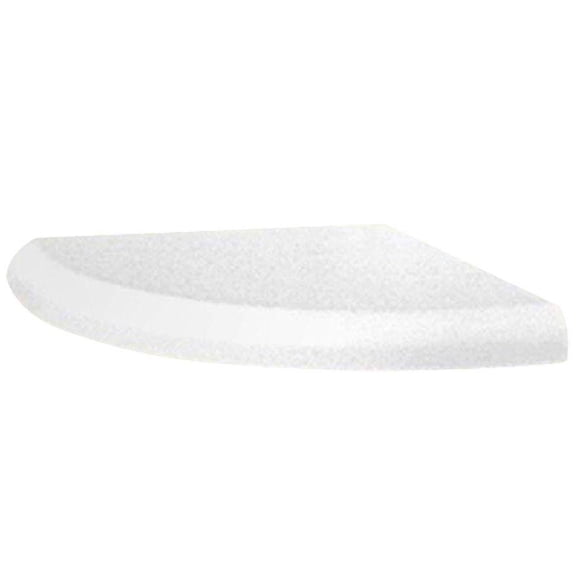 Swanstone ES-2-010 Corner Mount Solid Surface Triangular Soap Dishes (2) in Whit
