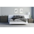 thumbnail image 1 of Swan 4 Piece Queen Size Bedroom Set  Bark Grey and White, 1 of 2