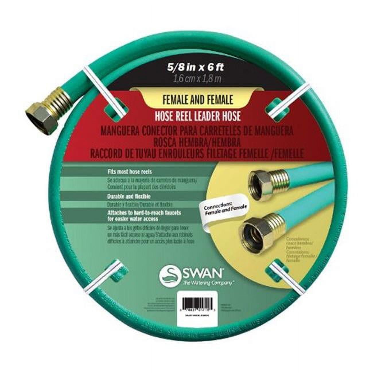 Swan 6' Female Leader Hose, Black - Walmart.com