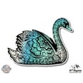 thumbnail image 1 of Swan Beautiful Design Mandala Henna Colorful - 12" Vinyl Sticker Waterproof Decal, 1 of 1