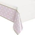 thumbnail image 1 of Swan Birthday Plastic Party Tablecloth, 84 Inch x 54 Inch, 1 of 3