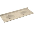 thumbnail image 1 of Swan Chesapeake Solid Surface 61'' Double Bathroom Vanity Top, 1 of 7