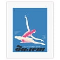 thumbnail image 1 of Swan - Classical Russian Ballet - Vintage Dance Poster by E. Drobitski c.1972 - Fine Art Rolled Canvas Print 11in x 14in, 1 of 4