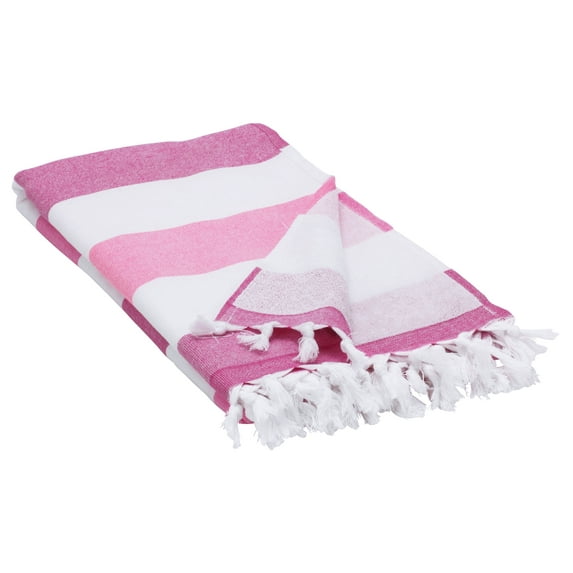 Swan Comfort Bath & Beach Towel, %100 Cotton Peshtemal, Pool, Spa, Sauna, Hot Yoga Towel (Double Sided) Various Colors - ( Pink )