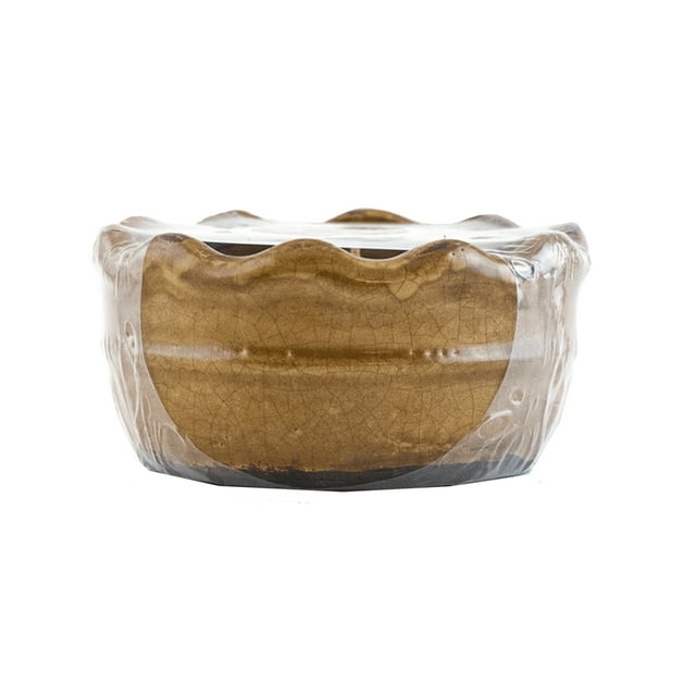 Swan Creek Candles Ruffled Bowl Soy Candle, Roasted Espresso