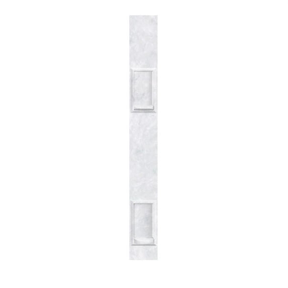 Swan DSP-2-130 Solid Surface Soap Dish, 0.25-in L x 6.5-in W x 60-in H, Ice