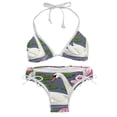 thumbnail image 1 of Swan Detachable Sponge Adjustable Strap Bikini Set 2-Pack Swimwear Swimsuit.SceneManagement Beach Pool Party Vacation., 1 of 6