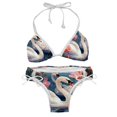 thumbnail image 1 of Swan Detachable Sponge Adjustable Strap Bikini Set Two-Pack, Ideal for Beach and Pool Parties, 1 of 6