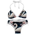 thumbnail image 1 of Swan Detachable Sponge Adjustable Strap Bikini Set Two-Pack Swimsuit Suit Beach Pool Party, 1 of 6