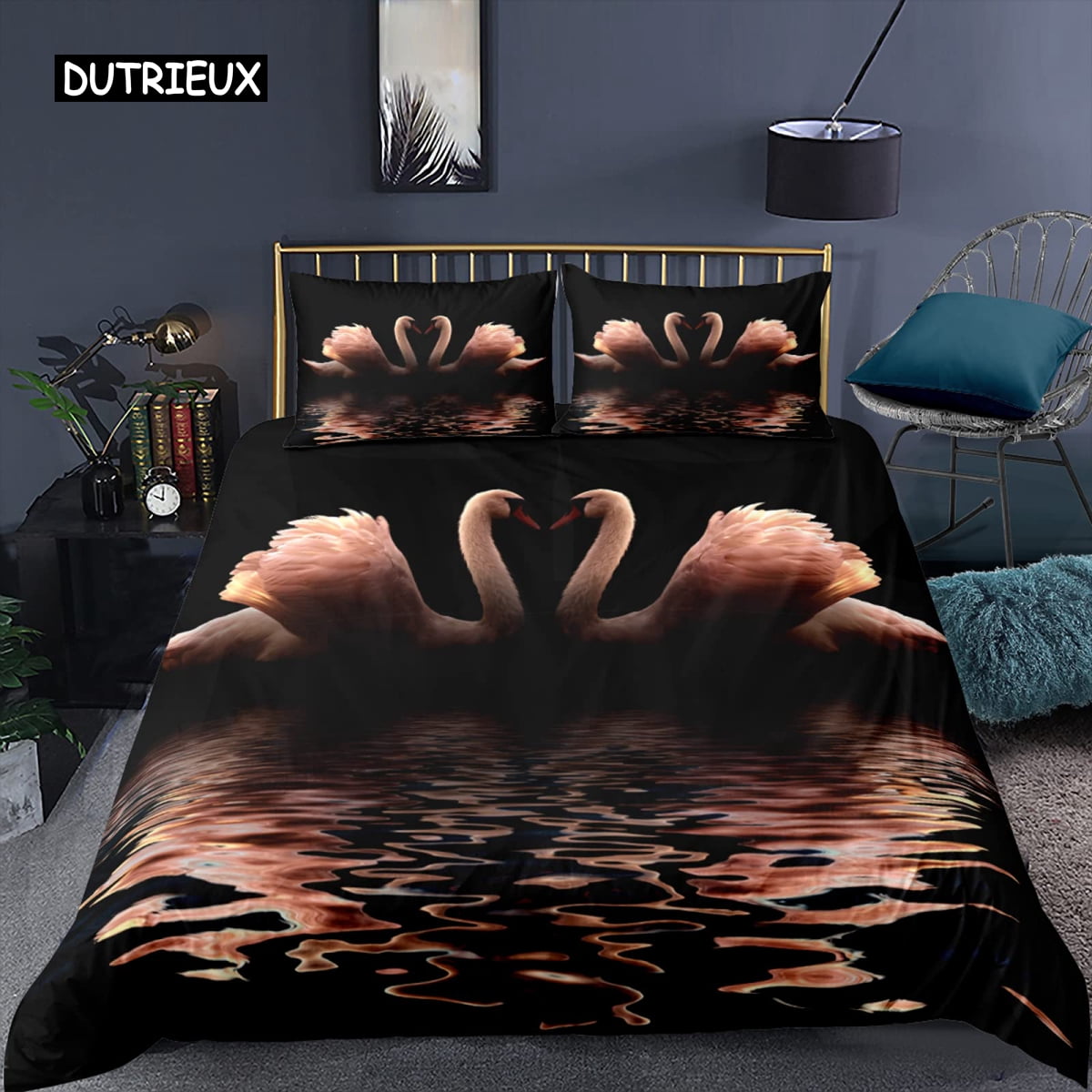 Eternal Swan Bond WJ0802053CL Duvet Cover Set