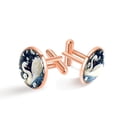thumbnail image 1 of Swan Elegant Stainless Steel Men's Cufflinks for Dress Shirts, Suitable for Formal Events, 1 of 6