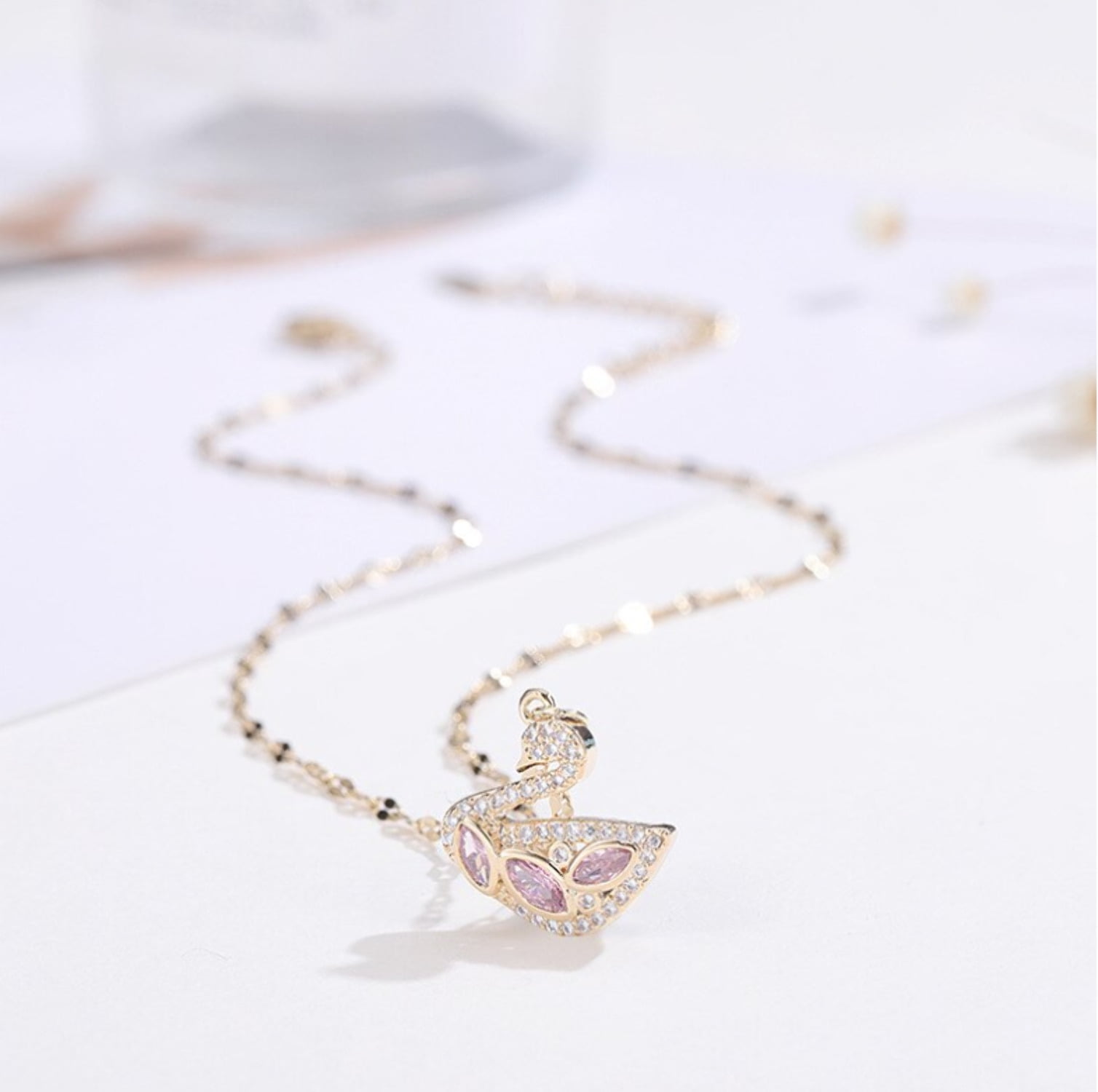 Swan Fashion Crystal Necklace Handmade Korean Morocco Ubuy