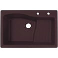 thumbnail image 1 of Swan Granite  Dual Mount Kitchen Sink (22" x 33") with 2 Faucet Holes, 1 of 1