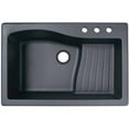 thumbnail image 1 of Swan Granite  Dual Mount Kitchen Sink (22" x 33") with 3 Faucet Holes, 1 of 1