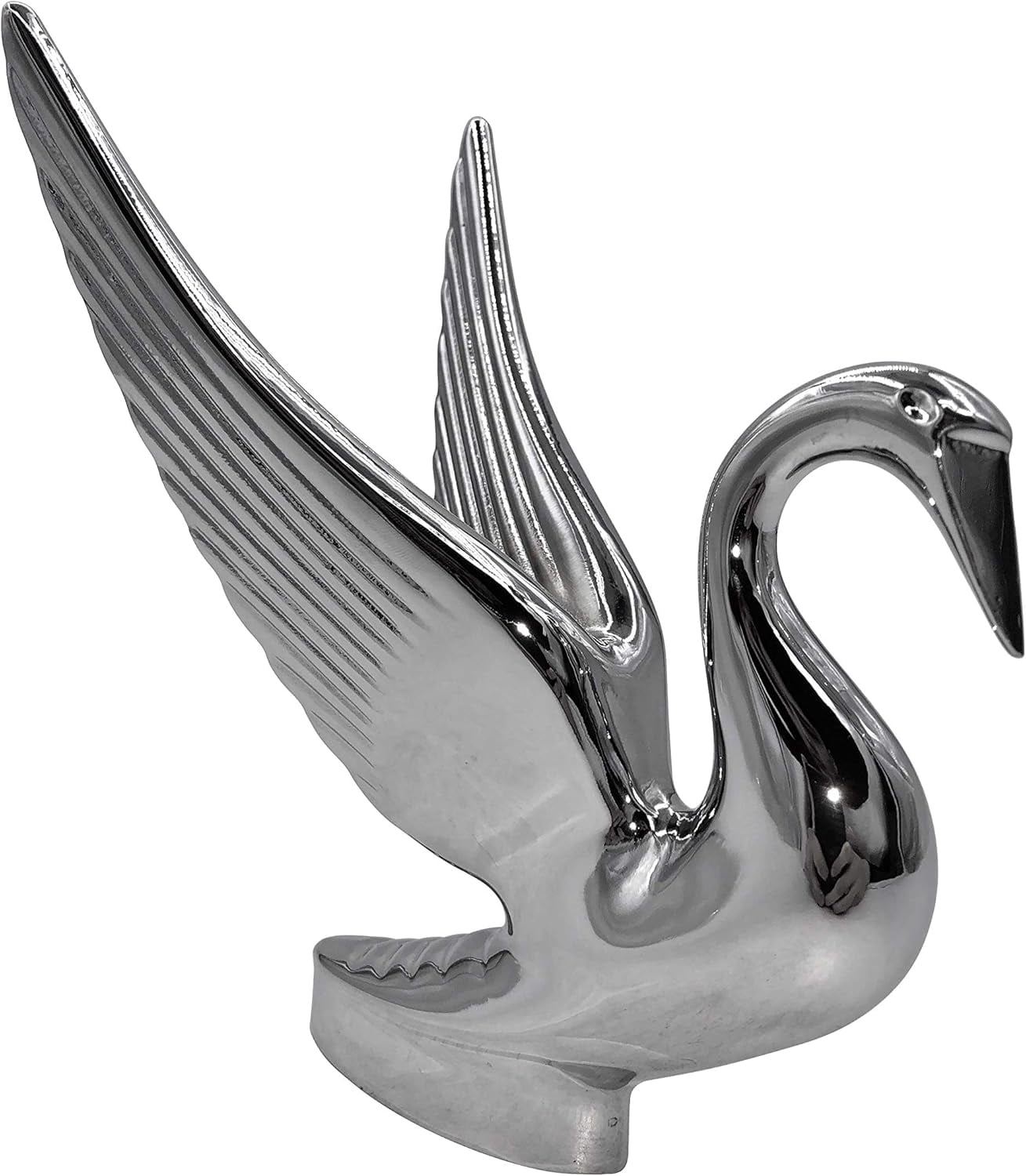Universal Chrome Swan Hood Ornament - Classic Style For Semi Trucks & Custom Vehicles